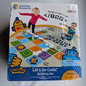 NEW Learning Resources Let's Go Code! Activity Set STEM Toy 50pc Sealed LER 2835